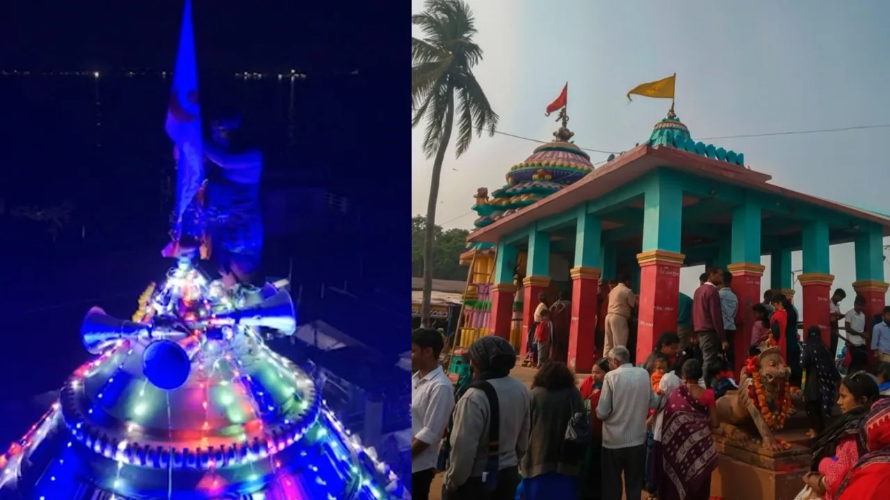 ଭକ୍ତମାନେ ମକର ସଂକ୍ରାନ୍ତି ପାଇଁ ଚିଲିକାରେ ମା କାଲିଜାଇ ମନ୍ଦିରରେ ଭିଡ