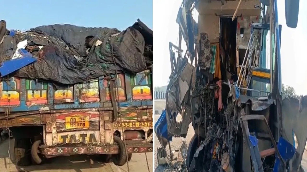 ଅନୁଗୁଳର NH-55 ରେ ମର୍ମନ୍ତୁଦ ସଡ଼କ ଦୁର୍ଘଟଣା: ଟ୍ରକ୍ ସହିତ ବସ୍ ଧକ୍କା, ଜଣେ ମୃତ