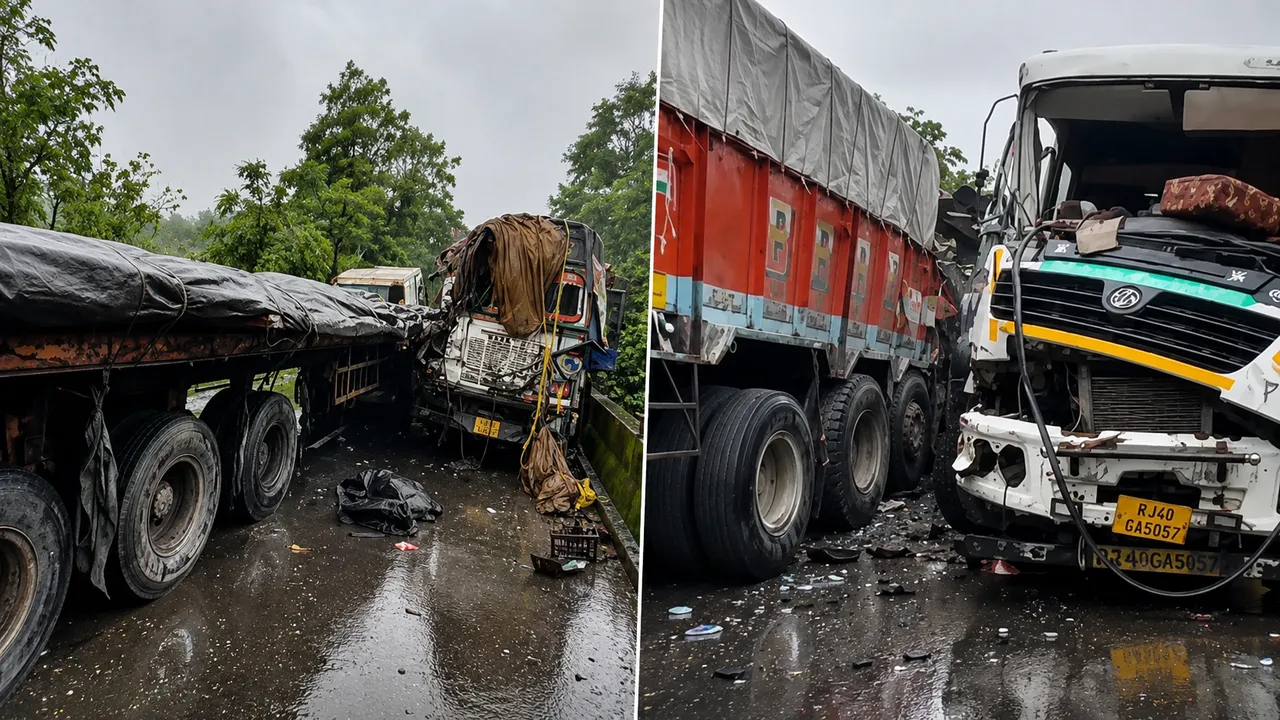 NH-55ରେ ଭୟଙ୍କର ଦୁର୍ଘଟଣା: ଟ୍ରକ୍-ଟ୍ରେଲର ମୁହାଁମୁହିଁ ଧକ୍କା, ୨ ଗୁରୁତର
